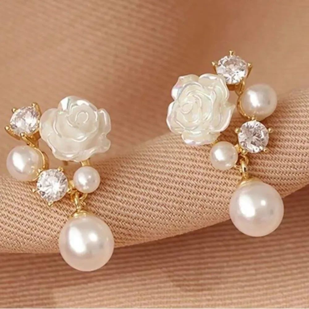 3for$20 1 Elegant And Gentle Camellia Earring